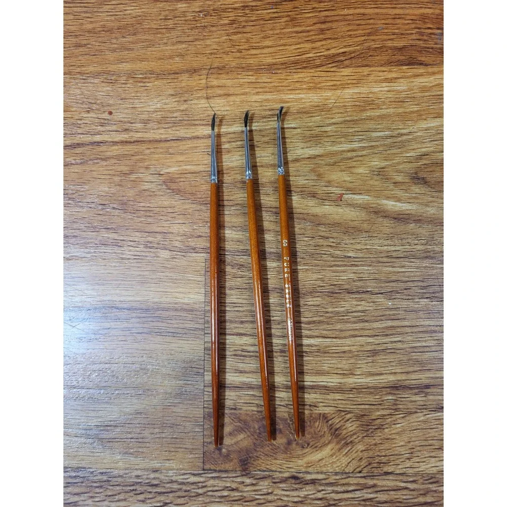 Lot Of 3 Pure Stable Germany 00 Pant‎ Brushes